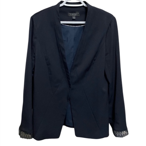 Laundry Women’s Size 8 Navy Blue Blazer - Picture 1 of 6